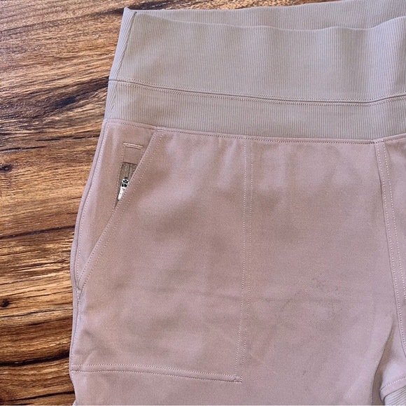 Athleta Venice Jogger Pants Womens XL Rustic Brown Pocket Zip Stretch Pull On - Picture 4 of 10